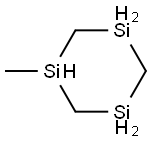 1-Methyl-1,3,5-trisilacyclohexane Struktur