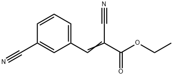 Ethyl-2-cyano-3-(3-cyanophenyl)prop-2-enoate Structure