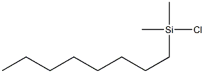 n-Octyldimethylchlorosilane Struktur