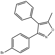 3-(4-BROMO-PHENYL)-5-METHYL-4-PHENYL-ISOXAZOLE 化学構造式