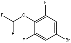 5-broMo-2-(difluoroMethoxy)-1,3-difluorobenzene Struktur