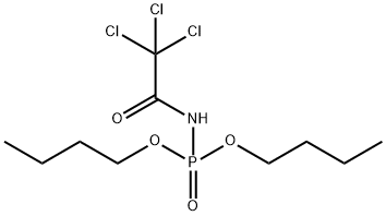 N-(トリクロロアセチル)ホスホルアミド酸ジブチル 化学構造式