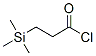 3-(Trimethylsilyl)propanoyl chloride,18187-31-0,结构式
