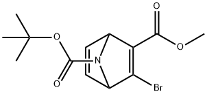 (1S,4R)-7-叔-丁基 2-甲基 3-溴-7-氮杂二环[2.2.1]庚-2,5-二烯-2,7-二甲酸基酯,181873-33-6,结构式