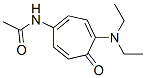 N-[4-(Diethylamino)-5-oxo-1,3,6-cycloheptanetrien-1-yl]acetamide Structure