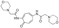 N,N'-(7-Oxo-1,3,5-cycloheptatrien-1,4-ylene)bis(4-morpholineacetamide) Structure