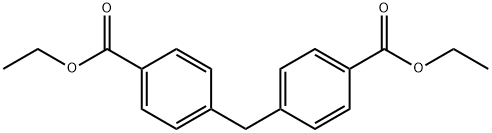 Benzoic acid, 4,4'-Methylenebis-, diethyl ester Struktur