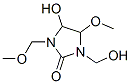 4-hydroxy-1-(hydroxymethyl)-5-methoxy-3-(methoxymethyl)imidazolidin-2-one Structure