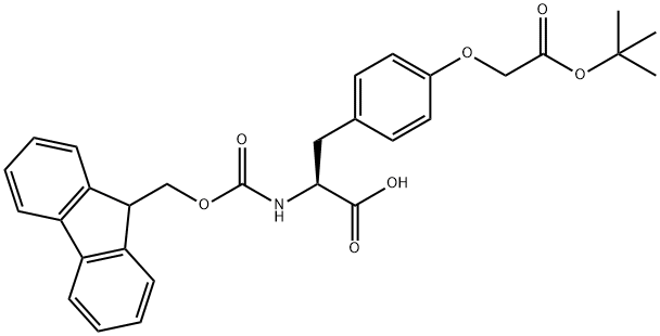 FMOC-4-(TERT-ブトキシカルボニルメトキシ)-L-フェニルアラニン 化学構造式
