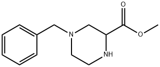 4-苄基-2-哌嗪甲酸甲酯 结构式