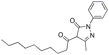 4-Capryl-3-methyl-1-phenyl-5(4H)-pyrazolone 结构式