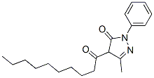 4-Capryl-3-methyl-1-phenyl-5(4H)-pyrazolone,18199-28-5,结构式