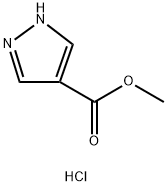 METHYL 1H-PYRAZOLE-4-CARBOXYLATE HYDROCHLORIDE 化学構造式