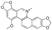 5-メトキシ-13-メチル[1,3]ベンゾジオキソロ[5,6-c]-1,3-ジオキソロ[4,5-i]フェナントリジン-13-イウム 化学構造式