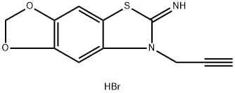 7-(Prop-2-yn-1-yl)-[1,3]dioxolo[4',5':4,5]benzo[1,2-d]thiazol-6(7H)-imine hydrobromide Structure