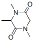 2,5-Piperazinedione,1,3,4-trimethyl-(9CI) Struktur