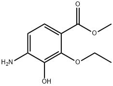 Benzoic acid, 4-amino-2-ethoxy-3-hydroxy-, methyl ester (9CI) Structure