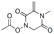 2,5-Piperazinedione,1-acetyl-4-methyl-3-methylene-(9CI) Structure