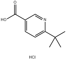 6-(TERT-BUTYL)NICOTINIC ACID HYDROCHLORIDE,1820740-37-1,结构式