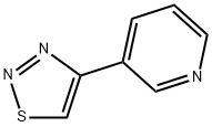 3-(4-1,2,3-チアジアゾリル)ピリジン 化学構造式