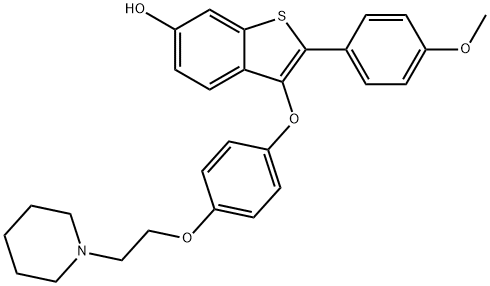 アルゾキシフェン 化学構造式