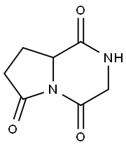 Pyrrolo[1,2-a]pyrazine-1,4,6(7H)-trione, tetrahydro- (8CI,9CI) Structure