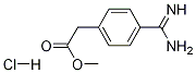Benzeneacetic acid, 4-(aMinoiMinoMethyl)-, Methyl ester, Monohydrochloride 结构式