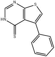 5-PHENYL-THIENO[2,3-D]PYRIMIDINE-4-THIOL 化学構造式