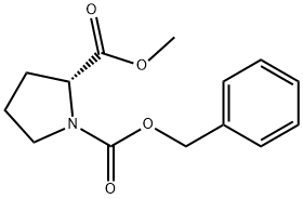 (+)-N-CARBOBENZYLOXY-D-PROLINE METHYL ESTER, 182210-00-0, 结构式