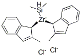 meso-二甲基硅基双(2-甲基茚基)二氯化锆, 182210-68-0, 结构式