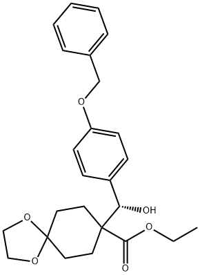 8-[(S)-Hydroxy[4-(phenylMethoxy)phenyl]Methyl]-1,4-dioxaspiro[4.5]decane-8-carboxylic Acid Ethyl Ester|8-[(S)-Hydroxy[4-(phenylMethoxy)phenyl]Methyl]-1,4-dioxaspiro[4.5]decane-8-carboxylic Acid Ethyl Ester