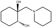 1,2-Cyclohexanediol, 1-(1-piperidinylmethyl)-, cis- (9CI) Struktur