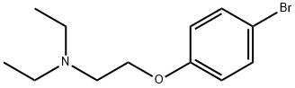 [2-(4-ブロモフェノキシ)エチル]ジエチルアミン 化学構造式