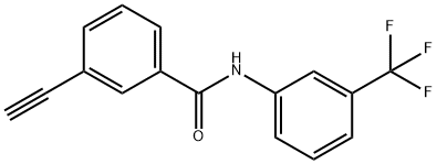 3-Ethynyl-N-(3-(trifluoromethyl)phenyl)benzamide Struktur