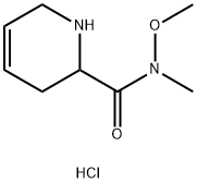 N-Methoxy-N-methyl-1,2,3,6-tetrahydropyridine-2-carboxamide hydrochloride Structure