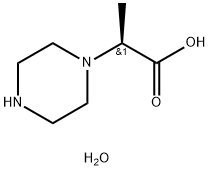 2-(Piperazin-1-yl)propanoic acid dihydrate 化学構造式