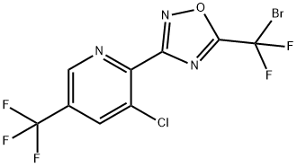 5-(Bromodifluoromethyl)-3-(3-chloro-5-(trifluoromethyl)pyridin-2-yl)-1,2,4-oxadiazole 结构式