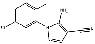 5-Amino-1-(5-chloro-2-fluorophenyl)-1H-pyrazole-4-carbonitrile Structure