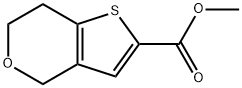 Methyl 6,7-dihydro-4H-thieno-[3,2-c]pyran-2-carboxylate Struktur