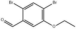 2,4-二溴-5-乙氧基苯甲醛 结构式