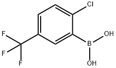 2-クロロ-5-(トリフルオロメチル)フェニルボロン酸 塩化物 化学構造式