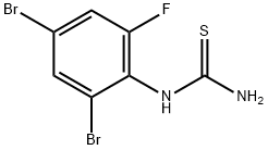 N-(2,4-Dibromo-6-fluorophenyl)thiourea Struktur