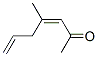 3,6-Heptadien-2-one, 4-methyl-, (Z)- (9CI) Structure