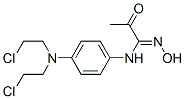 N-[4-[Bis(2-chloroethyl)amino]phenyl]-2-oxopropanamide oxime Structure