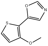 5-(3-Methoxythien-2-yl)-1,3-oxazole Struktur