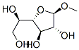.beta.-D-Galactofuranoside, methyl 化学構造式