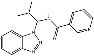 N-(1-Benzotriazol-1-yl-2-methyl-propyl)-nicotinamide|N-(1-BENZOTRIAZOL-1-YL-2-METHYL-PROPYL)-NICOTINAMIDE