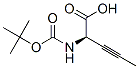 3-Pentynoicacid,2-[[(1,1-dimethylethoxy)carbonyl]amino]-,(R)-(9CI) 结构式