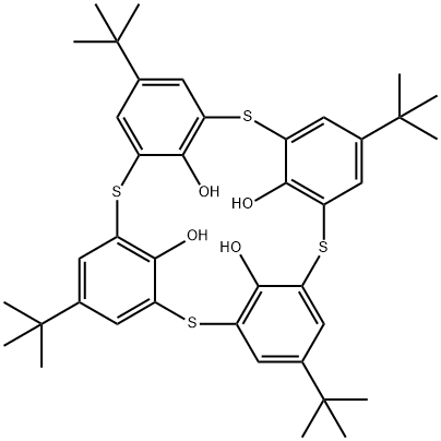 4-tert-ブチルチアカリックス[4]アレーン 化学構造式