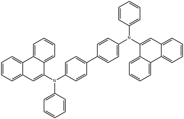 N,N'-双(菲-9-基)-N,N'-二苯基联苯胺,182507-83-1,结构式